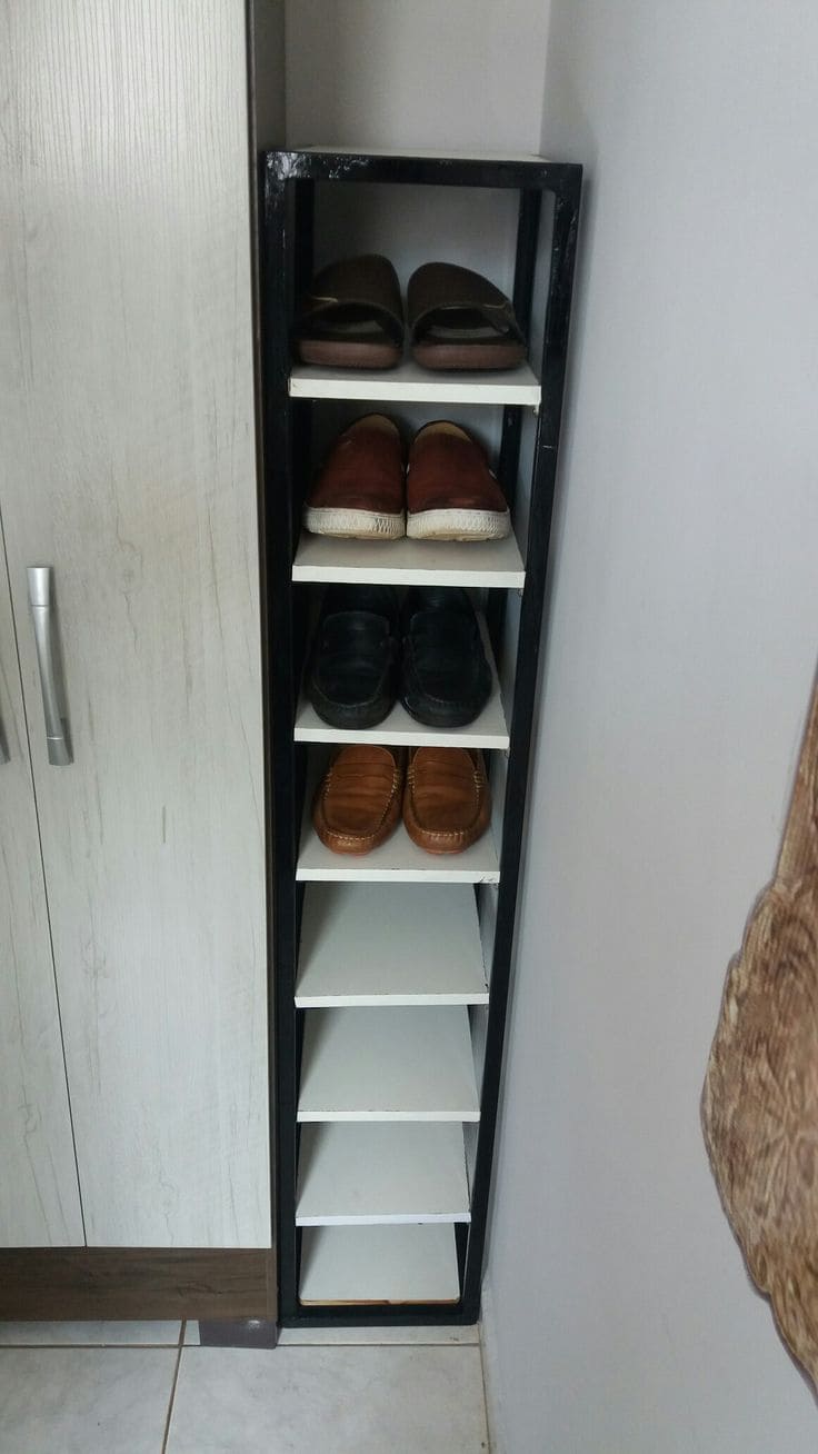 Slim and Sleek Vertical Shoe Rack