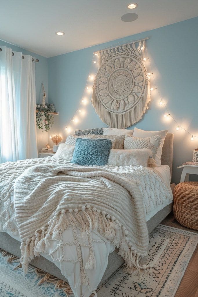 Soft Boho Chic Teen Bedroom Design