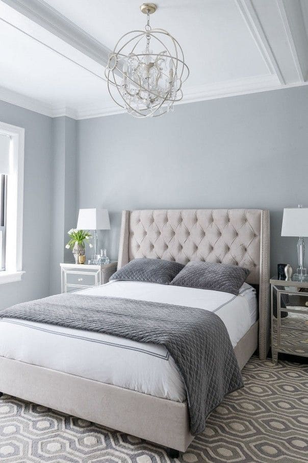 Sophisticated Silver Grey Bedroom Elegance