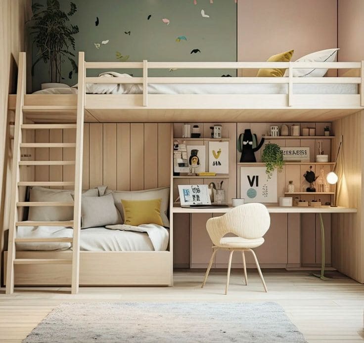 Stylish and Functional Bunk Bed Haven