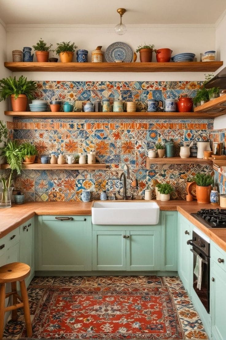 Vibrant Boho Kitchen Magic