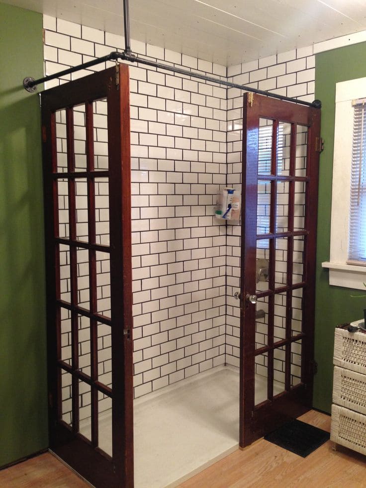 Vintage Door Shower Enclosure