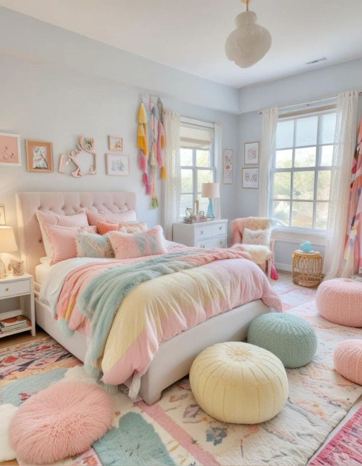 Whimsical Pastel Retreat for Teens