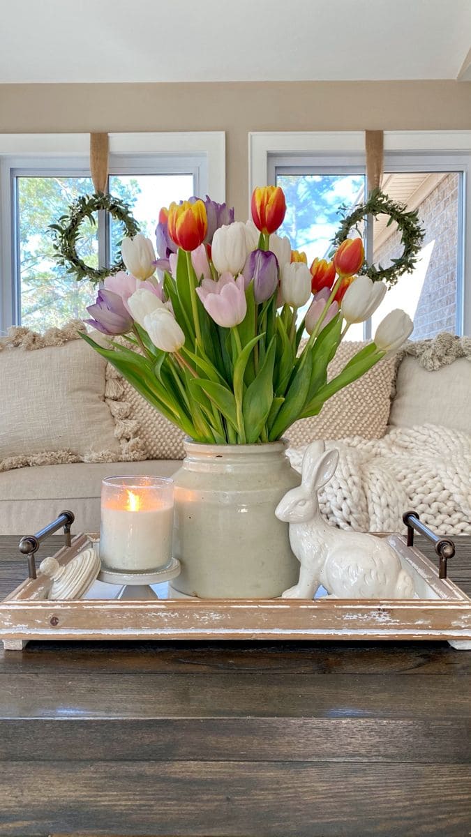 Whimsical Tulip-Centered Spring Table Charm