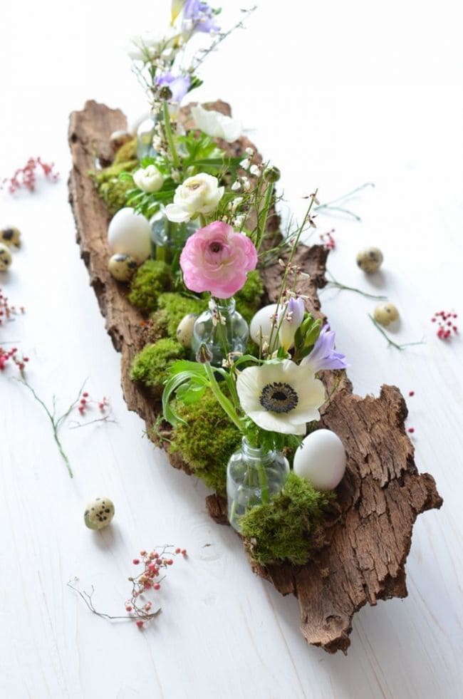 Whimsical Woodland Spring Table Centerpiece