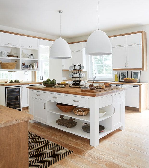 White Kitchen with Open Shelving