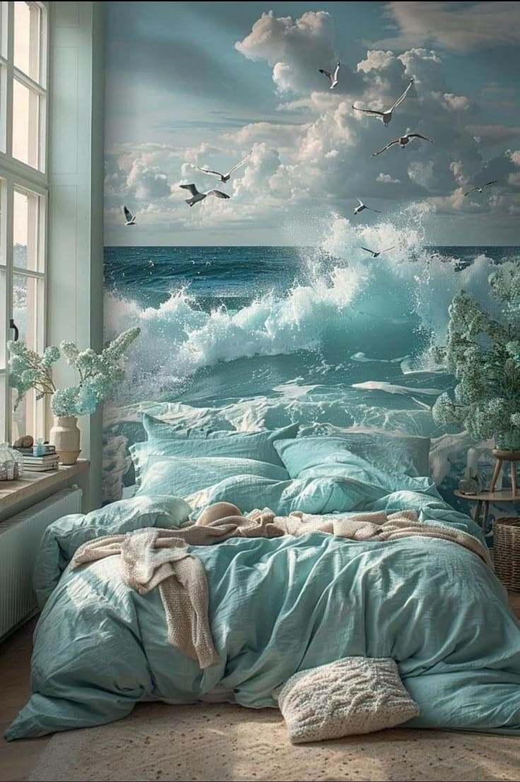 Bedroom Immersed in Coastal Serenity