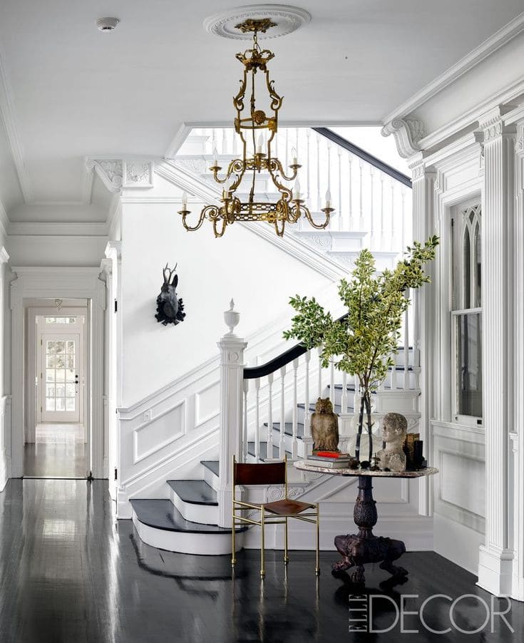 Black and White Staircase Grandeur Elegance