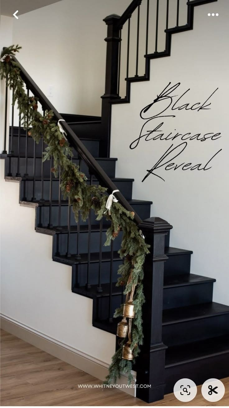 Bold Black and White Staircase Elegance