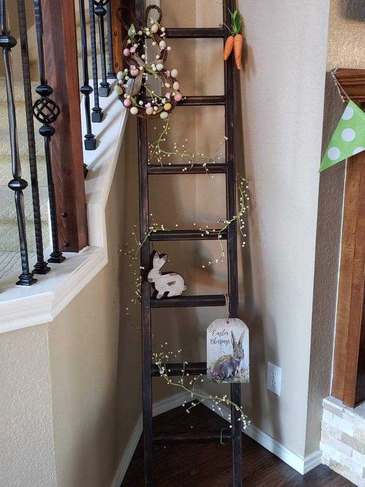 Charming Easter Ladder Display