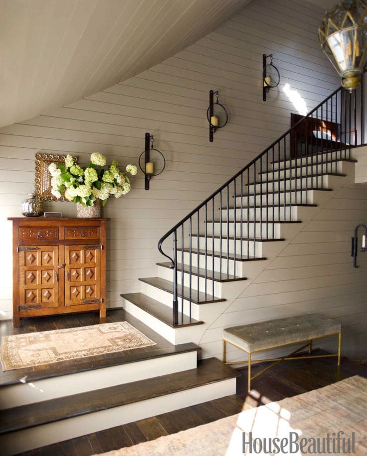 Chic Black and White Stairs