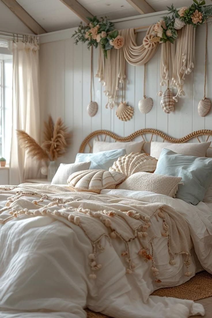 Coastal Bohemian Bliss with Seashell Accents