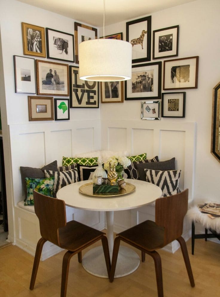 Cozy Corner Banquette for Small Spaces