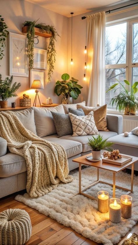 Cozy Winter Haven with Earthy Charm