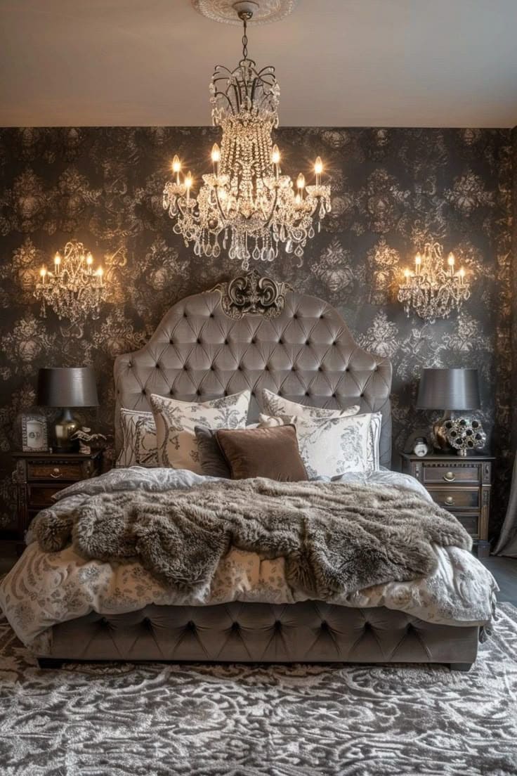 Dark Luxe Bedroom Retreat