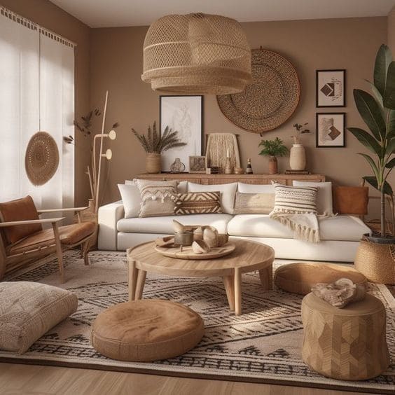 Earthy and Cozy Brown and Cream Haven