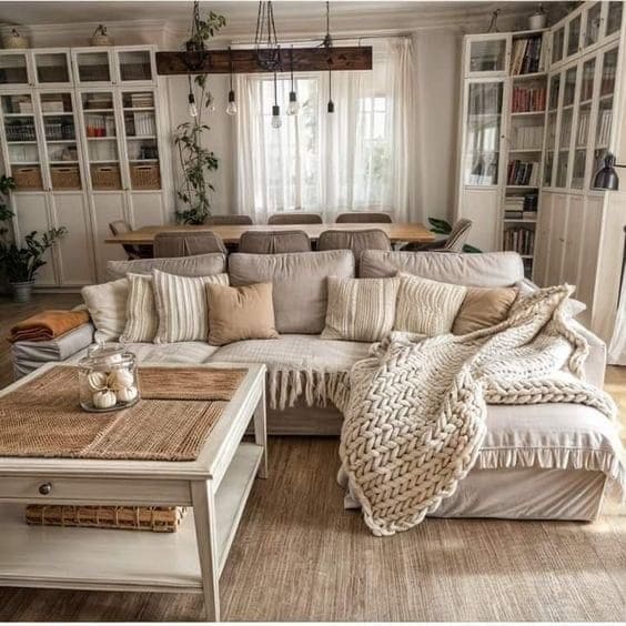 Effortless Cozy Neutral Country Chic
