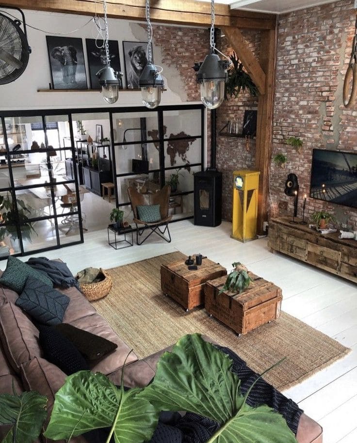 Industrial Rustic Loft Retreat