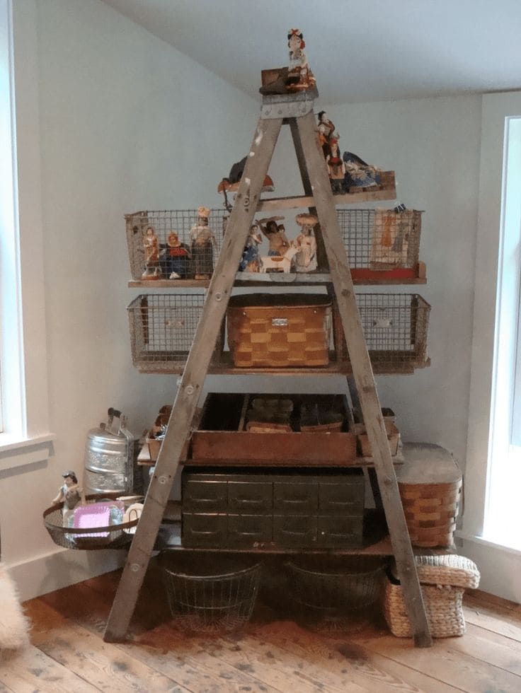 Ladder Display with Unique Storage Twist