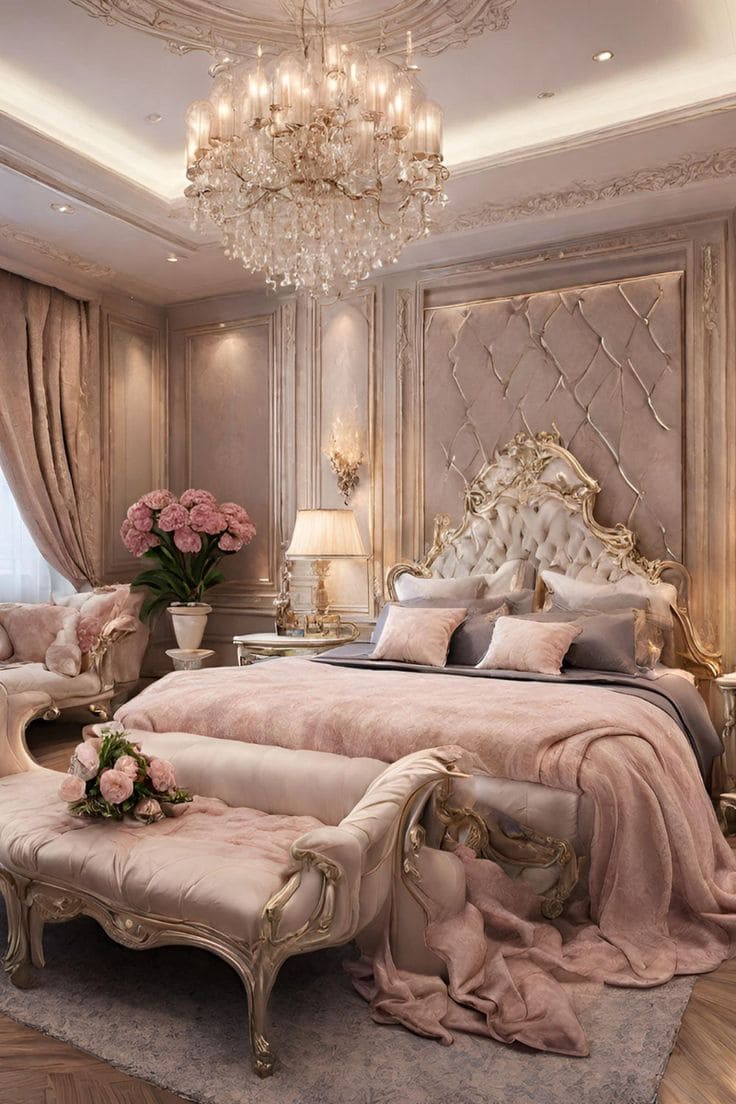 Opulent Regal Bedroom Retreat