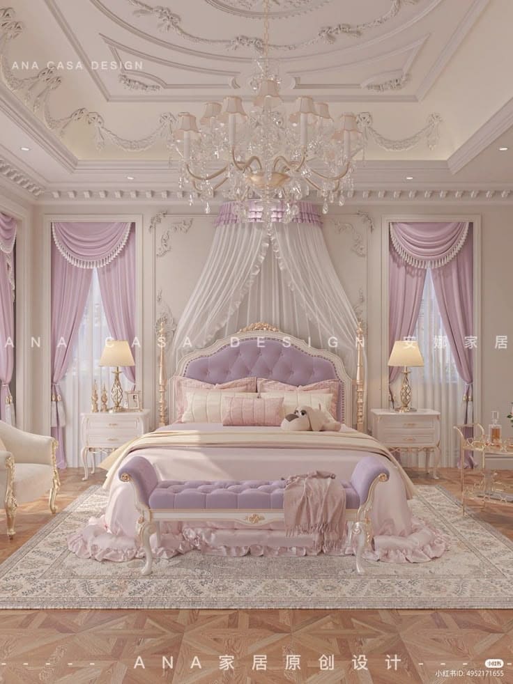 Royal-Inspired Majestic Bedroom Retreat