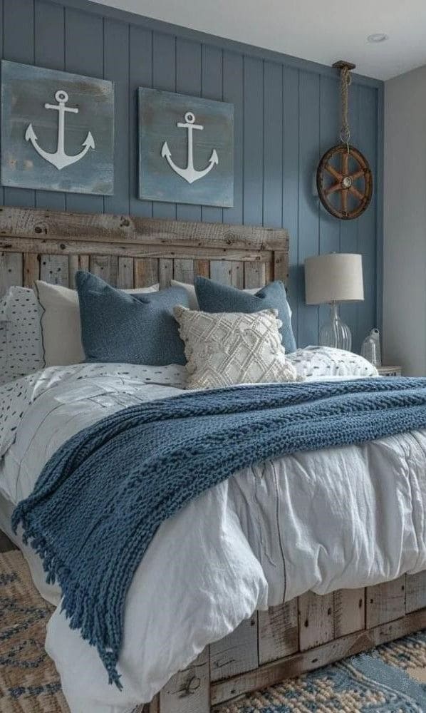 Rustic Coastal Charm with Nautical Accents