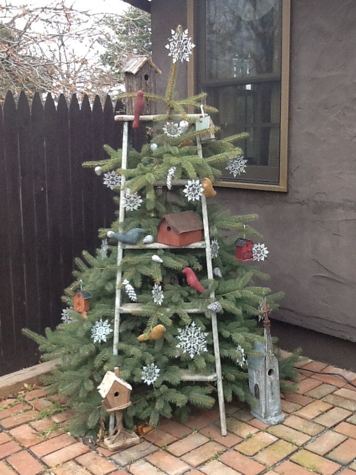 Rustic Ladder Christmas Tree