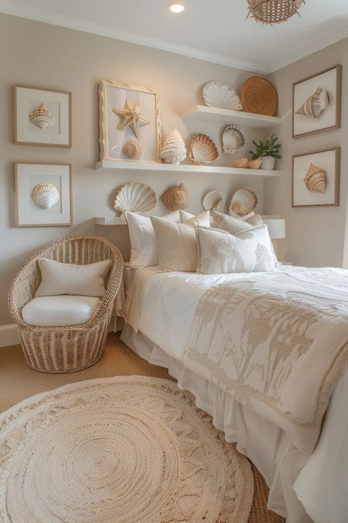 Serene Seashell Haven with Neutral Elegance