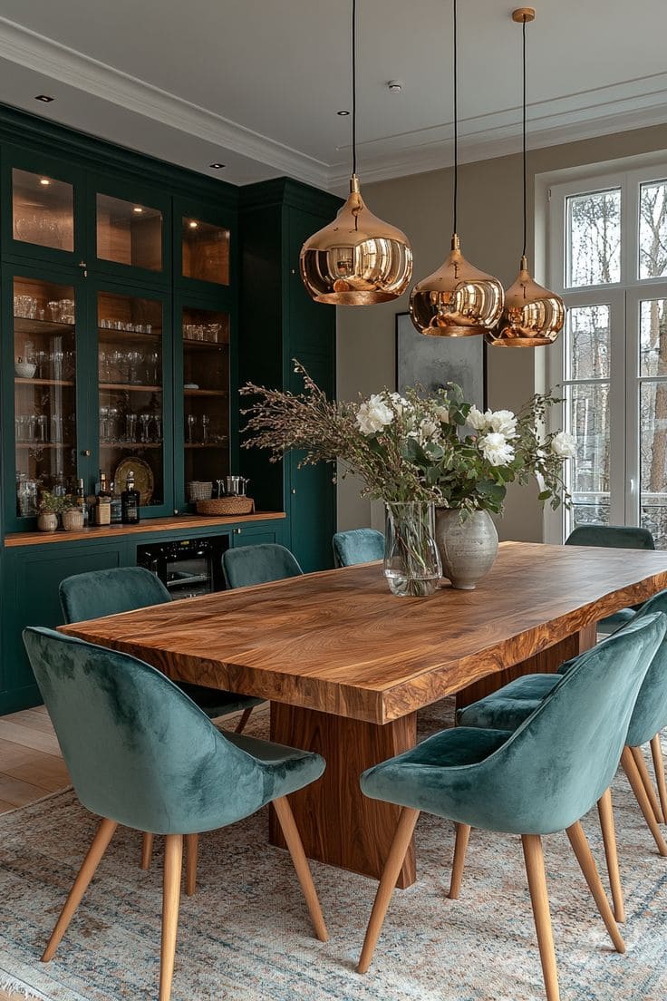 Sophisticated and Space-Saving Dining Elegance