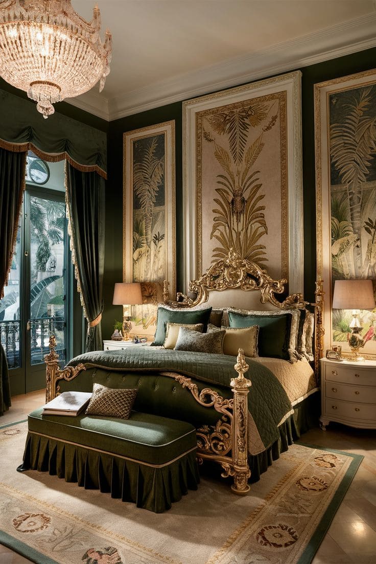 Timeless Green and Gold Luxury Retreat