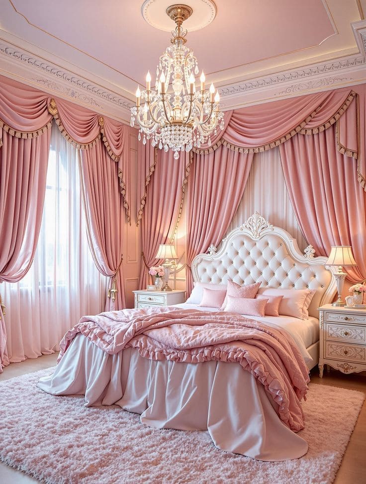 Timeless Pink Princess-Inspired Bedroom