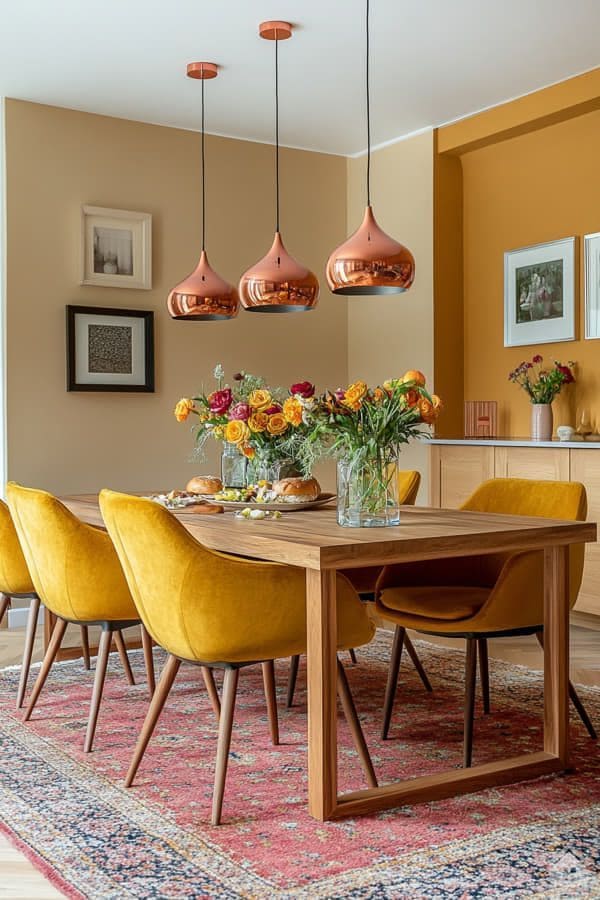 Vibrant and Functional Dining Space Delight