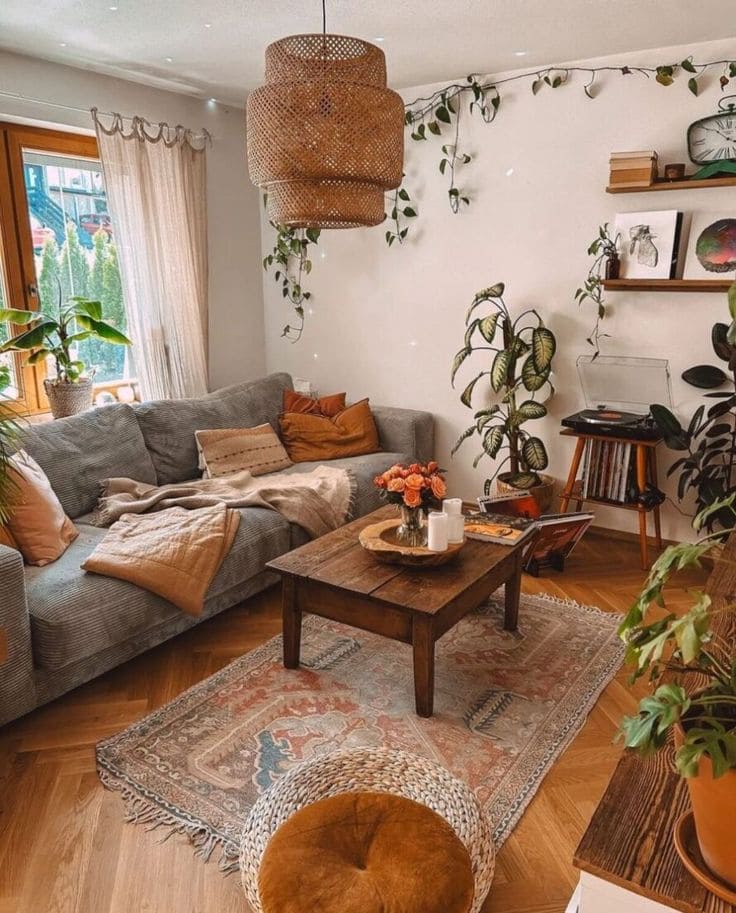 Warm and Cozy Earthy Living Room Escape