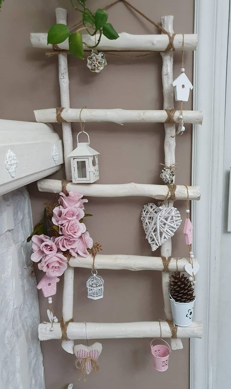 Whimsical Ladder Wall Decor