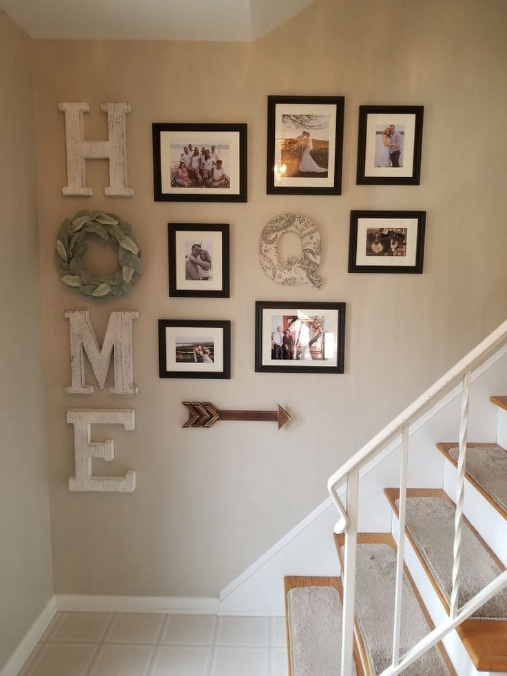 Charming Family Gallery for Cozy Stairs