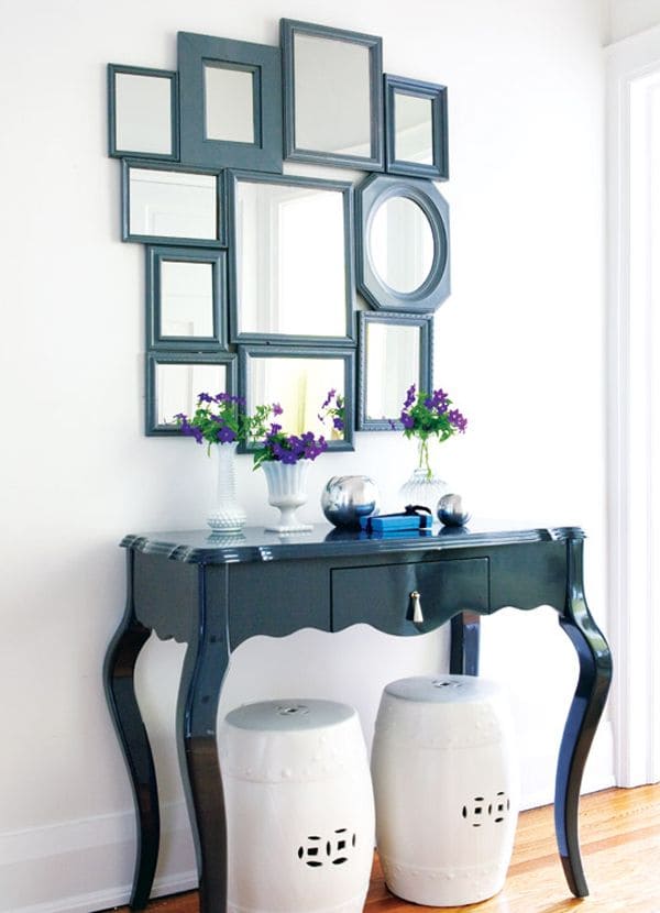 Chic Multi-Mirror Gallery with Modern Flair