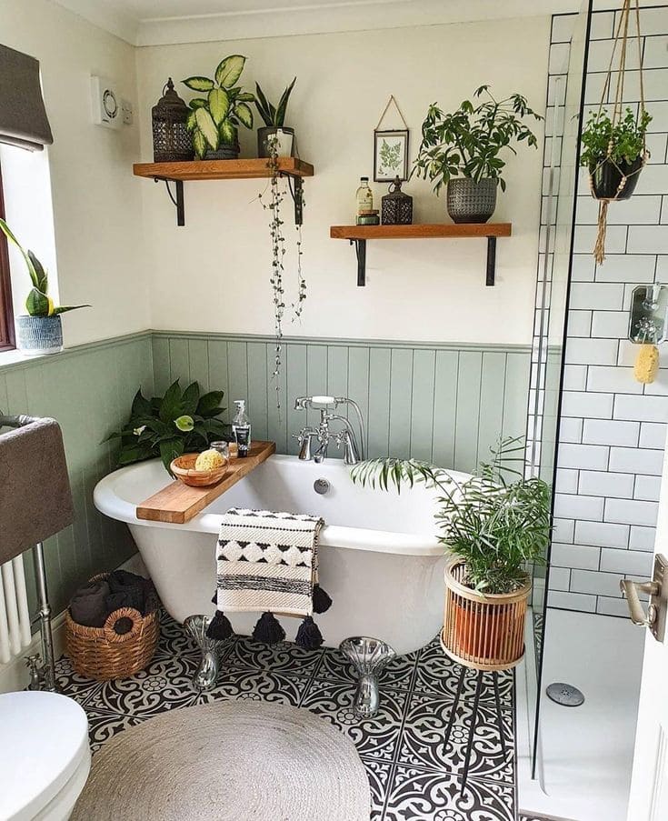 Cozy Botanical Tiny Bath Escape