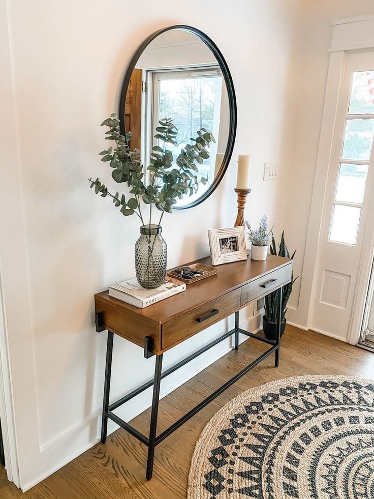 Cozy Rustic Mirror Corner