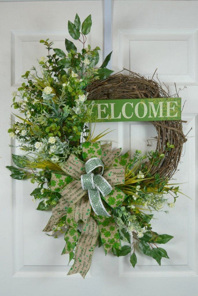 DIY Lucky St. Patricks Day Wreath