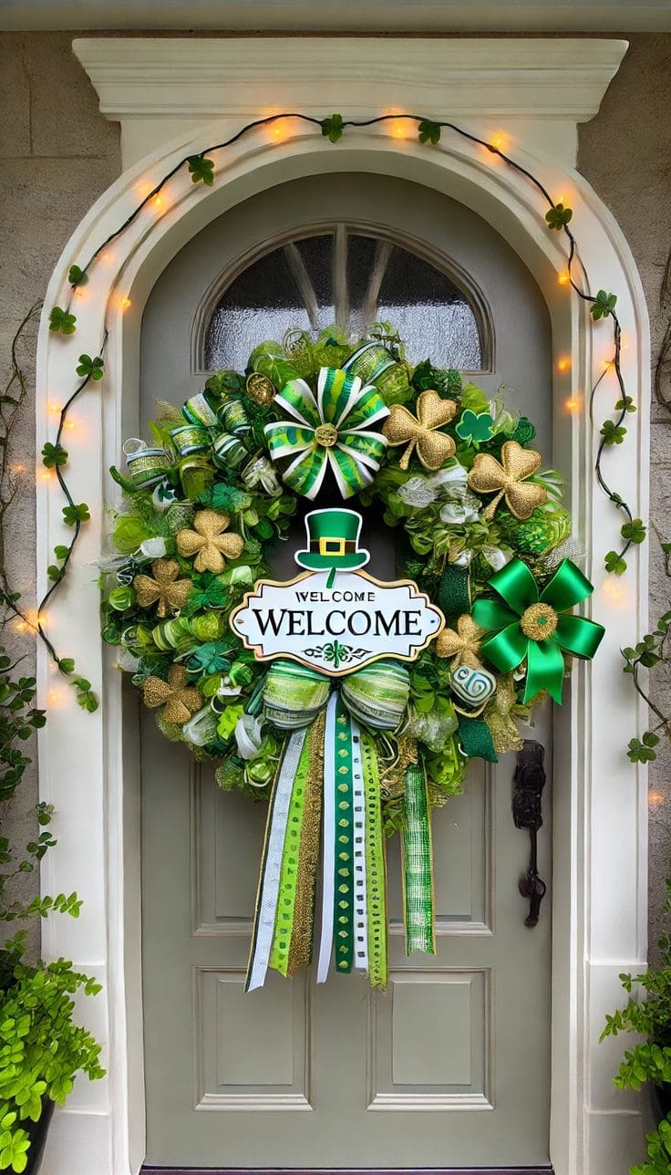 Enchanting DIY St. Patricks Day Wreath Masterpiece