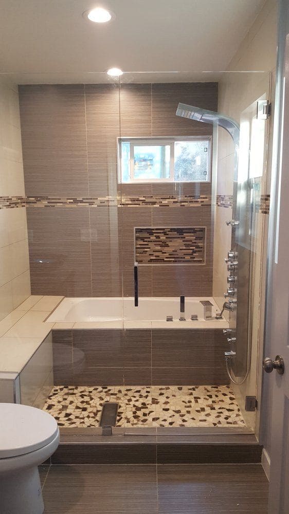 Luxurious Mosaic Tiny Bath Haven