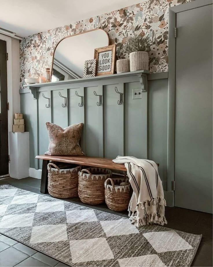 Modern Farmhouse Mirror Entryway Style