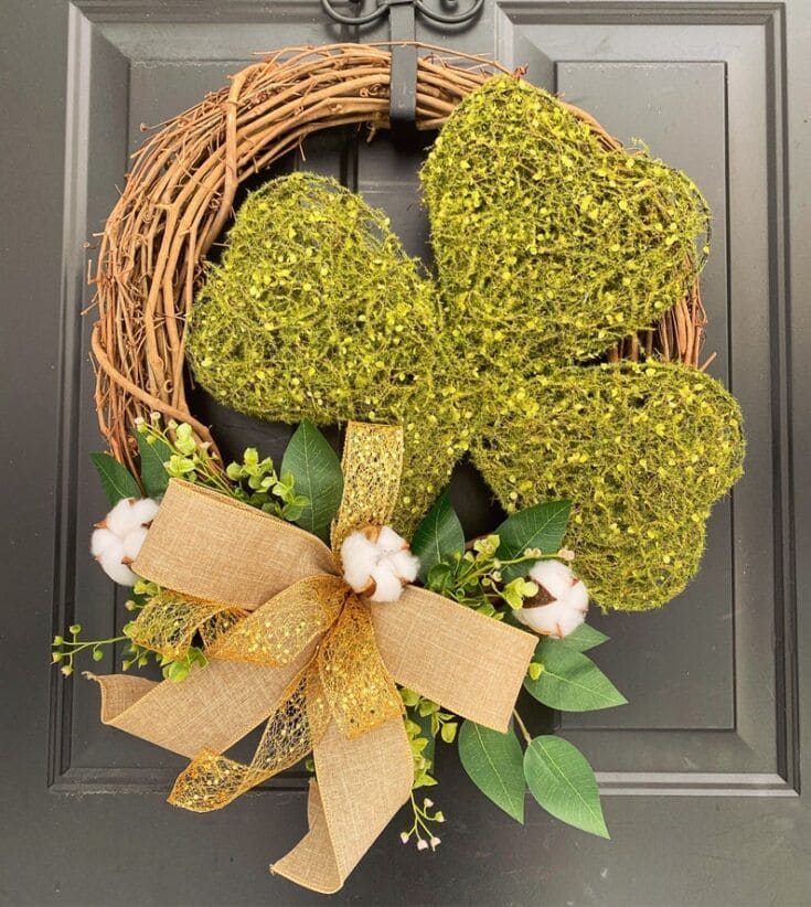 Rustic DIY St. Patricks Day Wreath Bliss