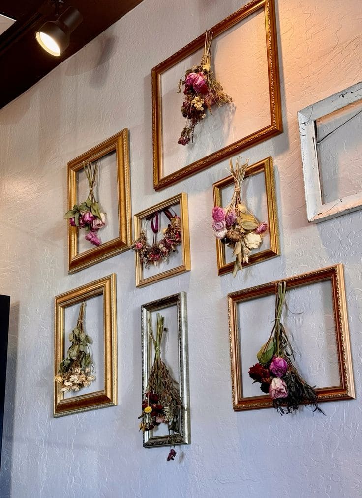 Rustic Dried Flower Frame Gallery