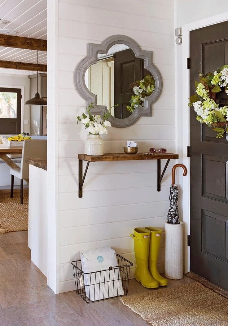 Rustic Farmhouse Entryway Charm