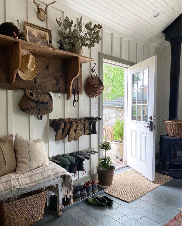 Rustic Timeless Farmhouse Entryway Retreat