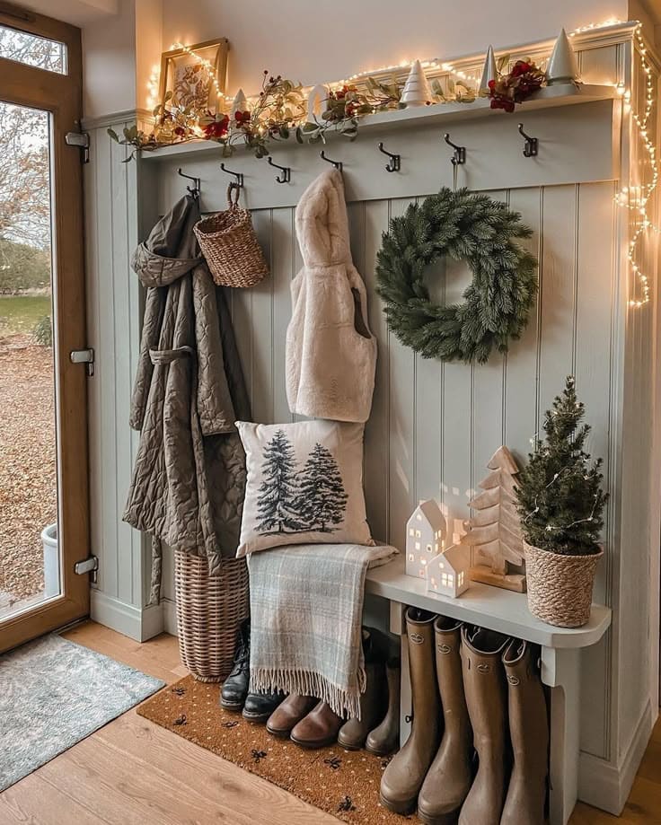 Serene Minimalist Farmhouse Entryway Charm