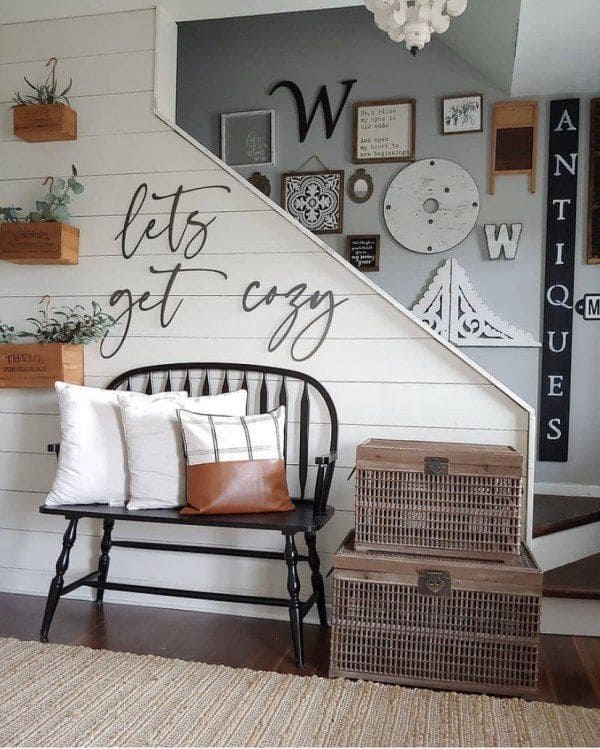 Serene Rustic Entryway Bench Oasis