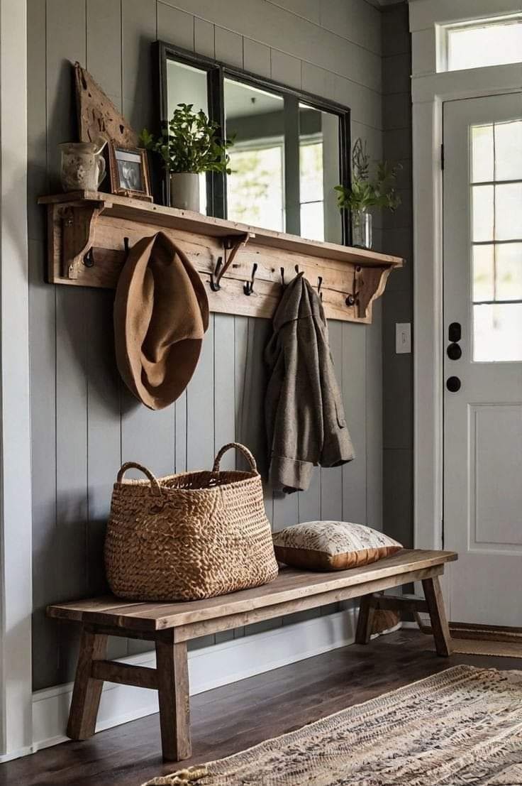 Timeless Shiplap Farmhouse Entryway Retreat