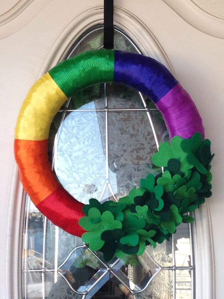 Vibrant DIY St. Patricks Day Wreath Wonder